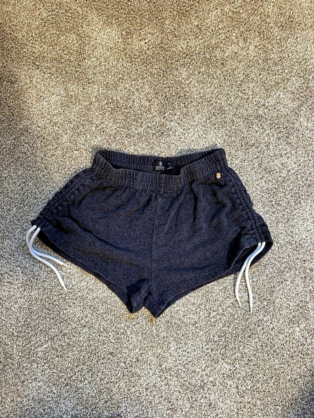 Volcom Lived In Lounge Shorts in Graphite Size Small